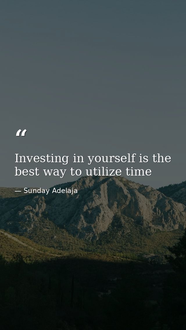 Investing in yourself is the best way to utilize time — Sunday Adelaja