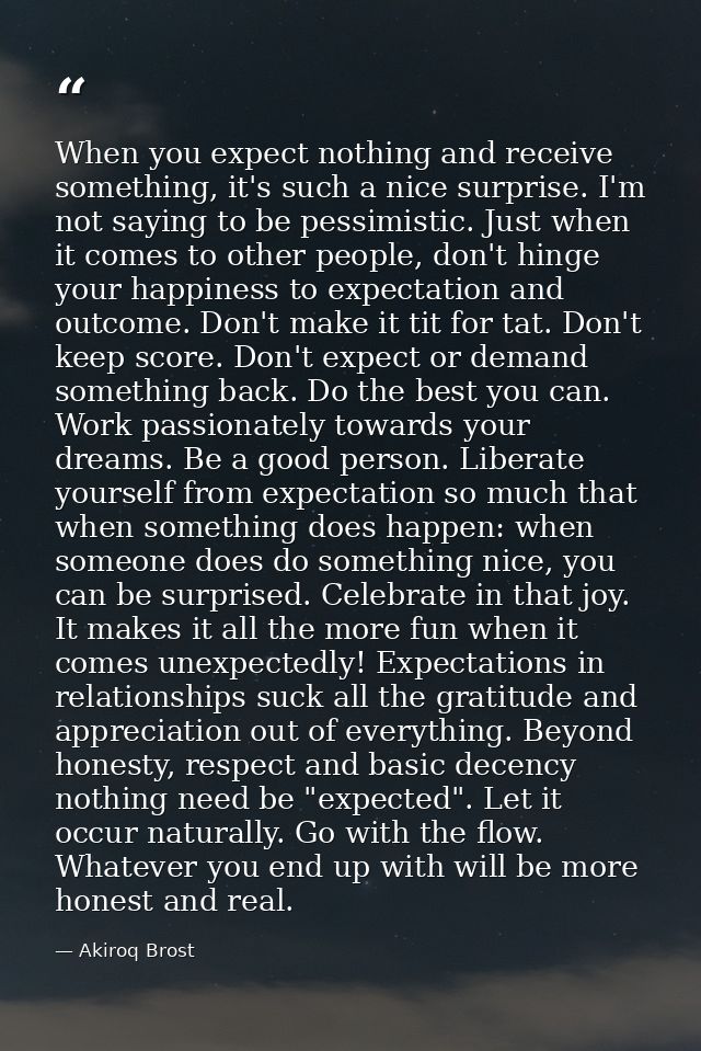 When you expect nothing and receive something, it's such a nice surprise. I'm not saying to be pessimistic. Just when it — Akiroq Brost