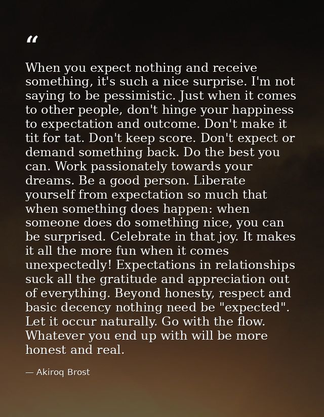 When you expect nothing and receive something, it's such a nice surprise. I'm not saying to be pessimistic. Just when it — Akiroq Brost