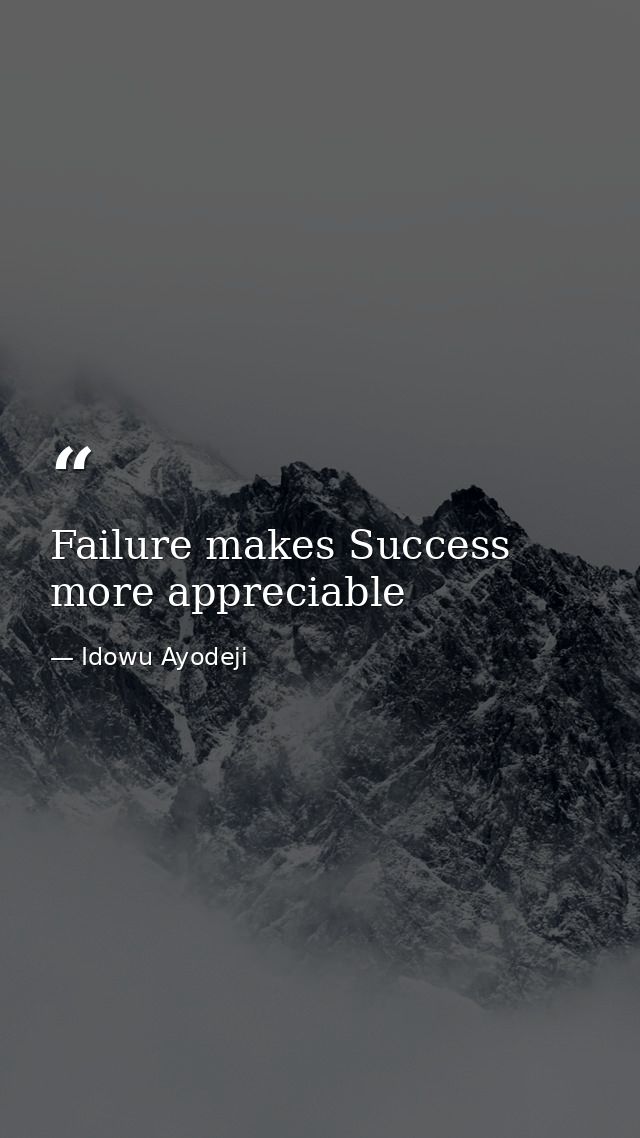 Failure makes Success more appreciable — Idowu Ayodeji