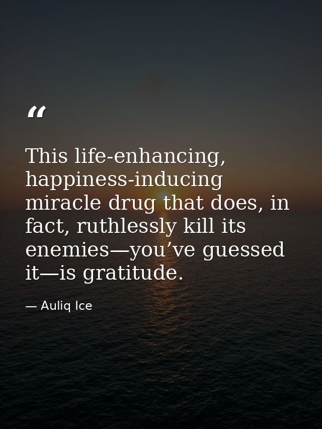 This life-enhancing, happiness-inducing miracle drug that does, in fact, ruthlessly kill its enemies—you’ve guessed it—i — Auliq Ice
