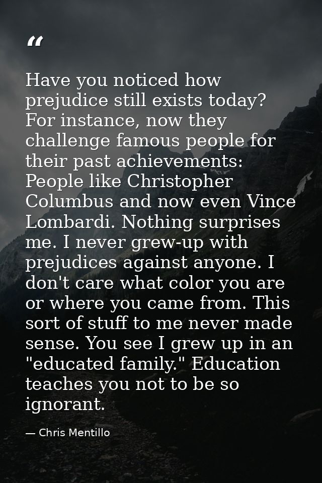 Have you noticed how prejudice still exists today? For instance, now they challenge famous people for their past achieve — Chris Mentillo