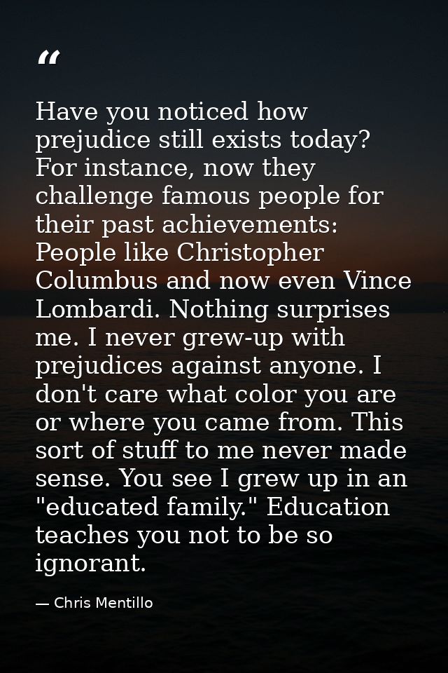 Have you noticed how prejudice still exists today? For instance, now they challenge famous people for their past achieve — Chris Mentillo