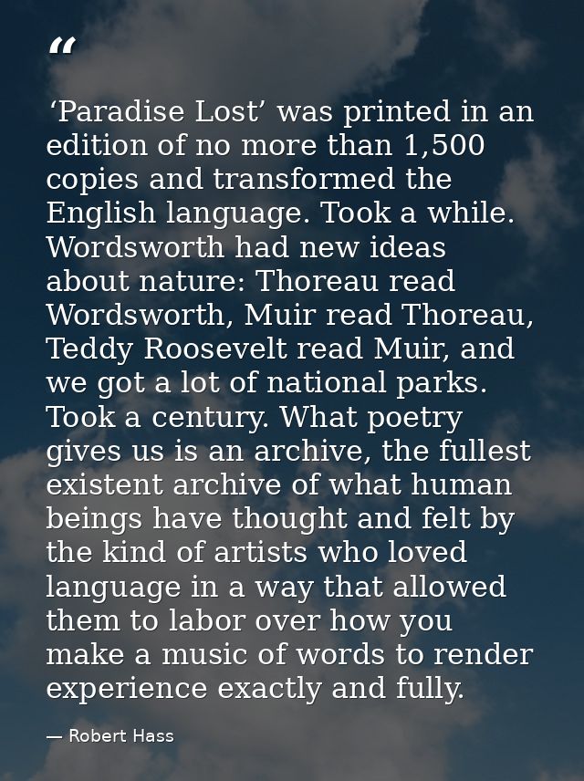  ‘Paradise Lost’ was printed in an edition of no more than 1,500 copies and transformed the English language. Took a whi — Robert Hass