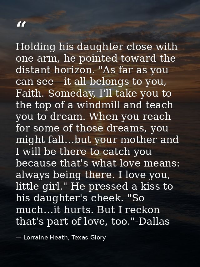 Holding his daughter close with one arm, he pointed toward the distant horizon. "As far as you can see—it all belongs to — Lorraine Heath, Texas Glory