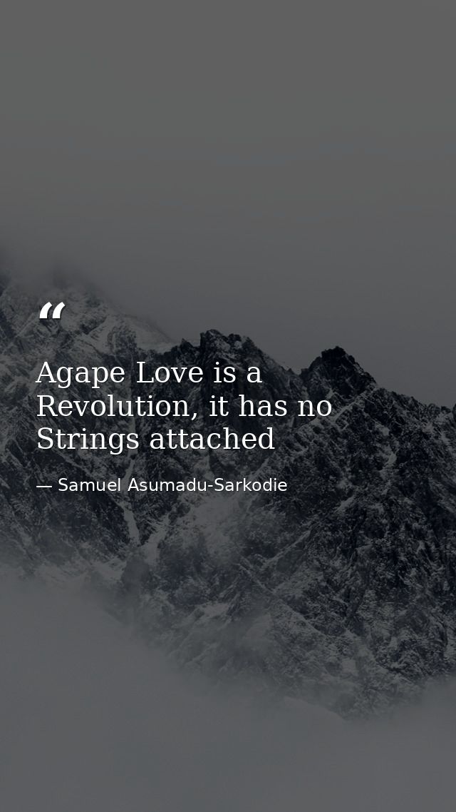 Agape Love is a Revolution, it has no Strings attached — Samuel Asumadu-Sarkodie