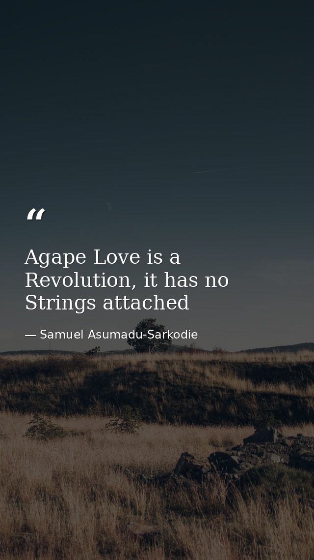 Agape Love is a Revolution, it has no Strings attached — Samuel Asumadu-Sarkodie