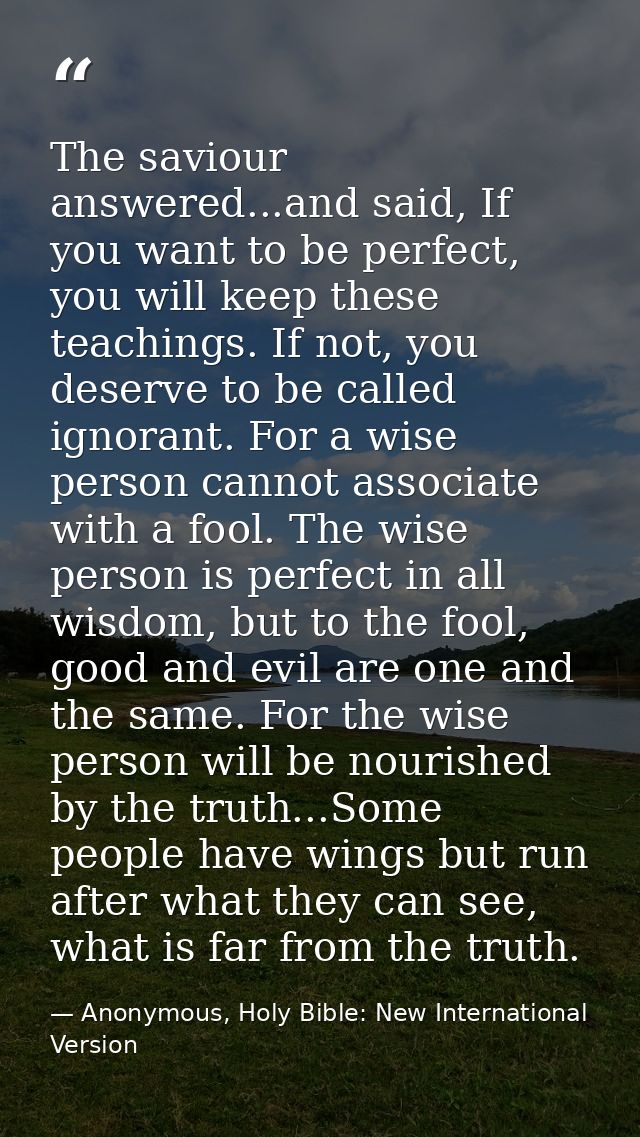 The saviour answered...and said, If you want to be perfect, you will keep these teachings. If not, you deserve to be cal — Anonymous, Holy Bible: New International Version