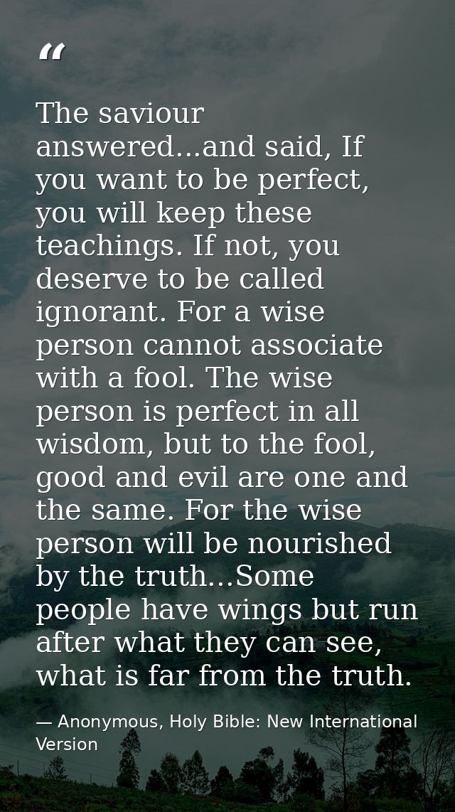 The saviour answered...and said, If you want to be perfect, you will keep these teachings. If not, you deserve to be cal — Anonymous, Holy Bible: New International Version