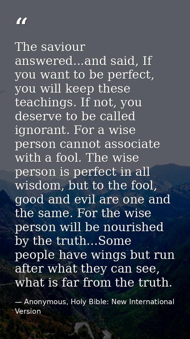 The saviour answered...and said, If you want to be perfect, you will keep these teachings. If not, you deserve to be cal — Anonymous, Holy Bible: New International Version
