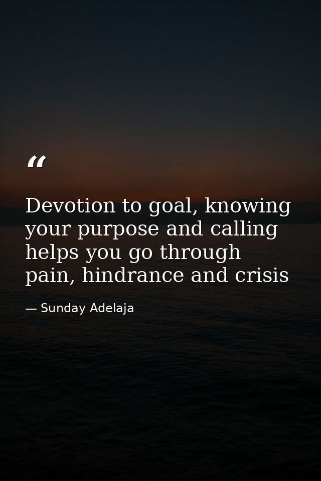 Devotion to goal, knowing your purpose and calling helps you go through pain, hindrance and crisis — Sunday Adelaja