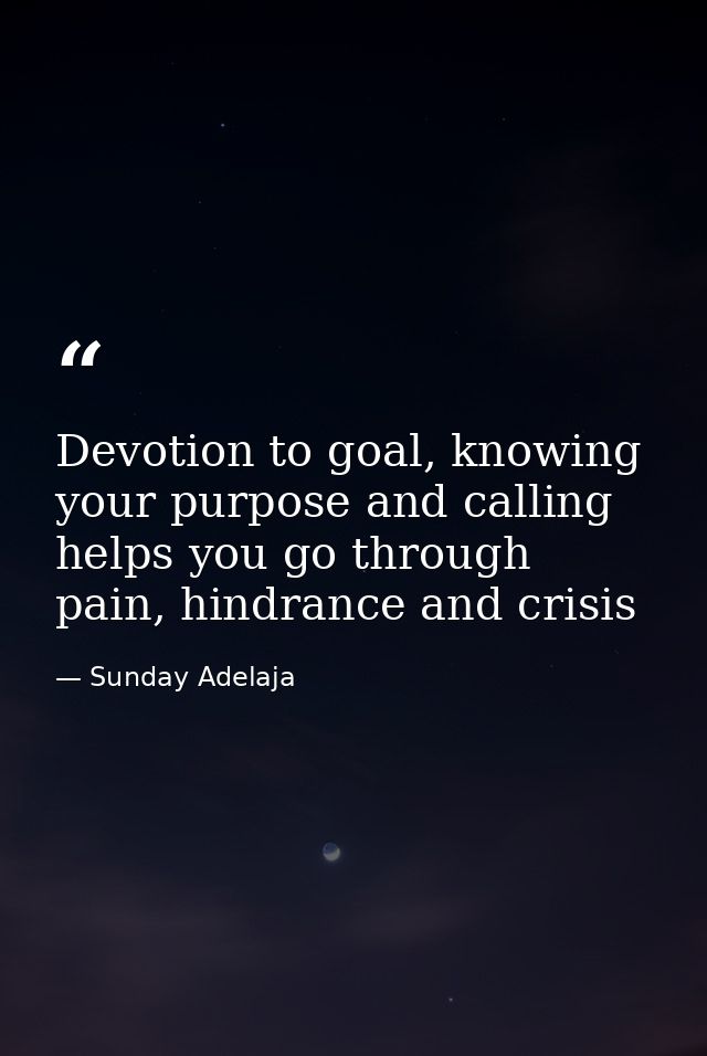 Devotion to goal, knowing your purpose and calling helps you go through pain, hindrance and crisis — Sunday Adelaja