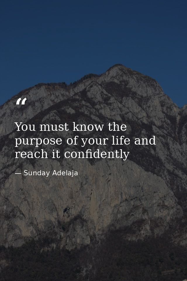 You must know the purpose of your life and reach it confidently — Sunday Adelaja