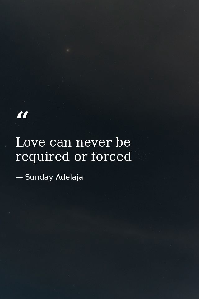 Love can never be required or forced — Sunday Adelaja