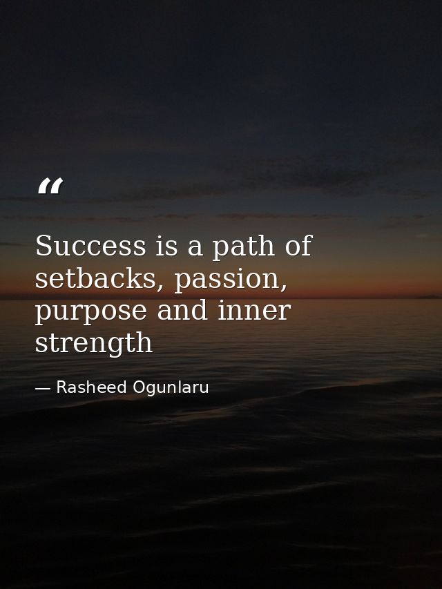 Success is a path of setbacks, passion, purpose and inner strength — Rasheed Ogunlaru
