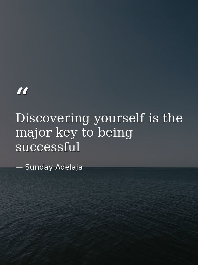 Discovering yourself is the major key to being successful — Sunday Adelaja