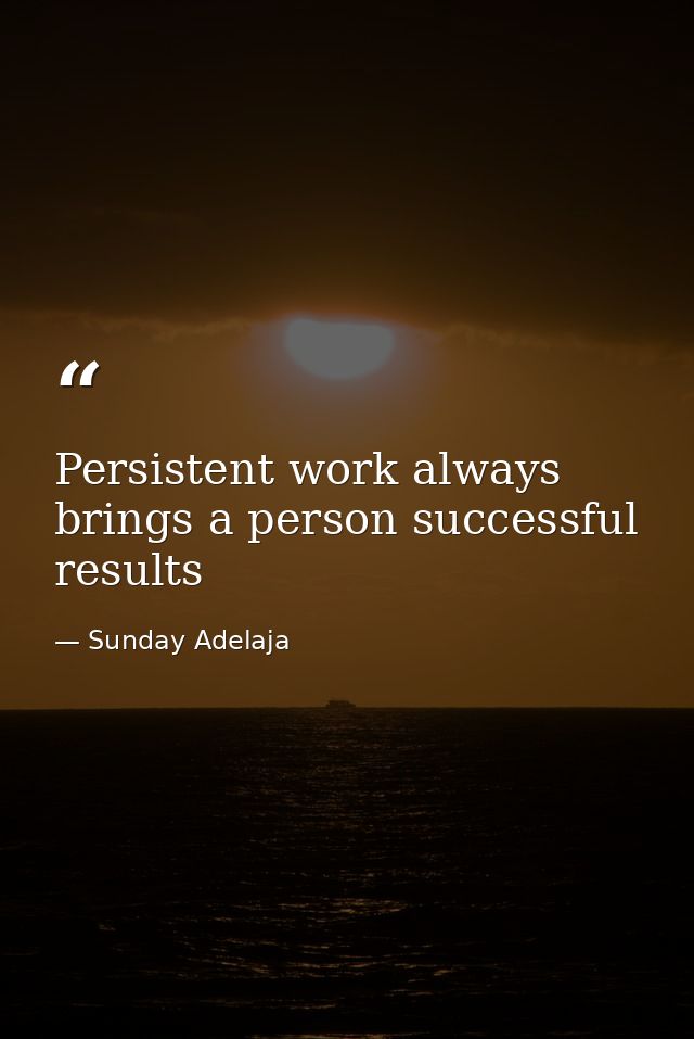 Persistent work always brings a person successful results — Sunday Adelaja