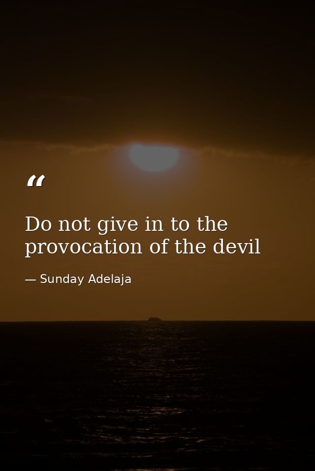 Do not give in to the provocation of the devil — Sunday Adelaja