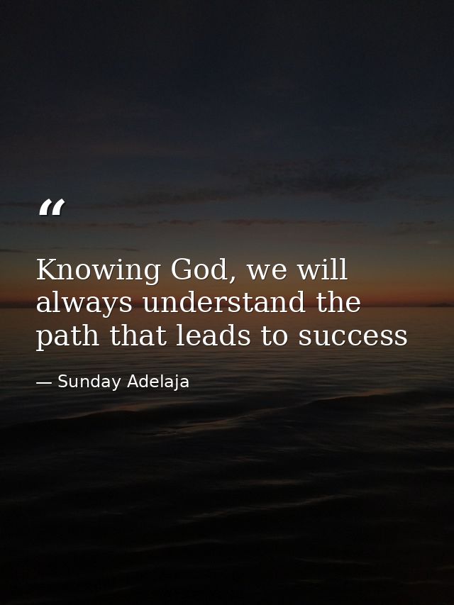 Knowing God, we will always understand the path that leads to success — Sunday Adelaja