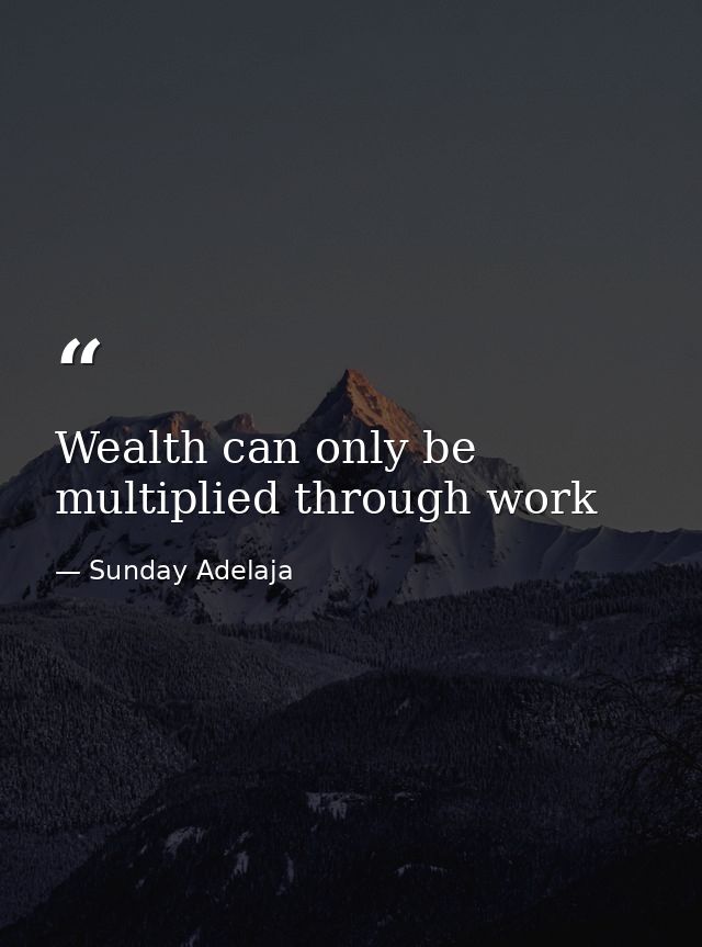 Wealth can only be multiplied through work — Sunday Adelaja