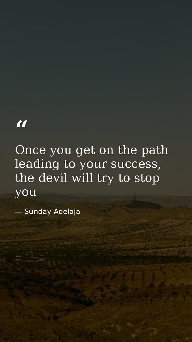 Once you get on the path leading to your success, the devil will try to stop you — Sunday Adelaja