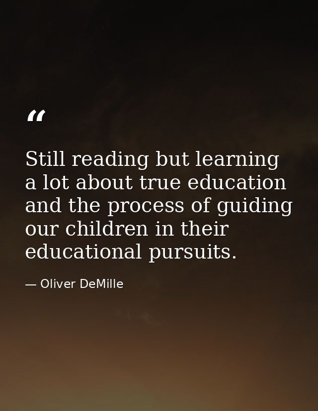 Still reading but learning a lot about true education and the process of guiding our children in their educational pursu — Oliver DeMille