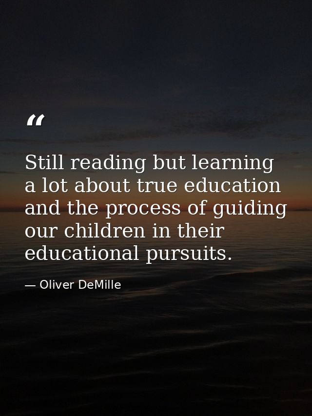Still reading but learning a lot about true education and the process of guiding our children in their educational pursu — Oliver DeMille