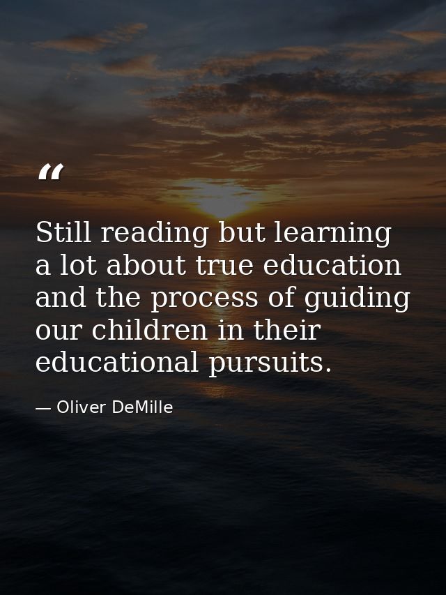 Still reading but learning a lot about true education and the process of guiding our children in their educational pursu — Oliver DeMille