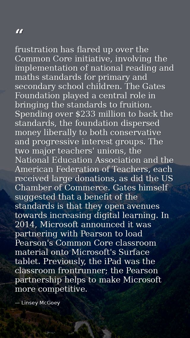 frustration has flared up over the Common Core initiative, involving the implementation of national reading and maths st — Linsey McGoey