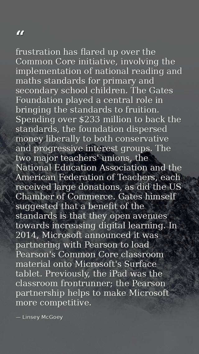 frustration has flared up over the Common Core initiative, involving the implementation of national reading and maths st — Linsey McGoey