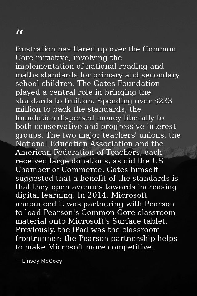 frustration has flared up over the Common Core initiative, involving the implementation of national reading and maths st — Linsey McGoey