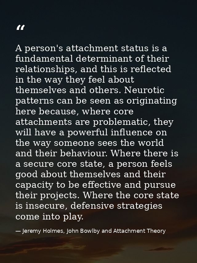 A person's attachment status is a fundamental determinant of their relationships, and this is reflected in the way they  — Jeremy Holmes, John Bowlby and Attachment Theory
