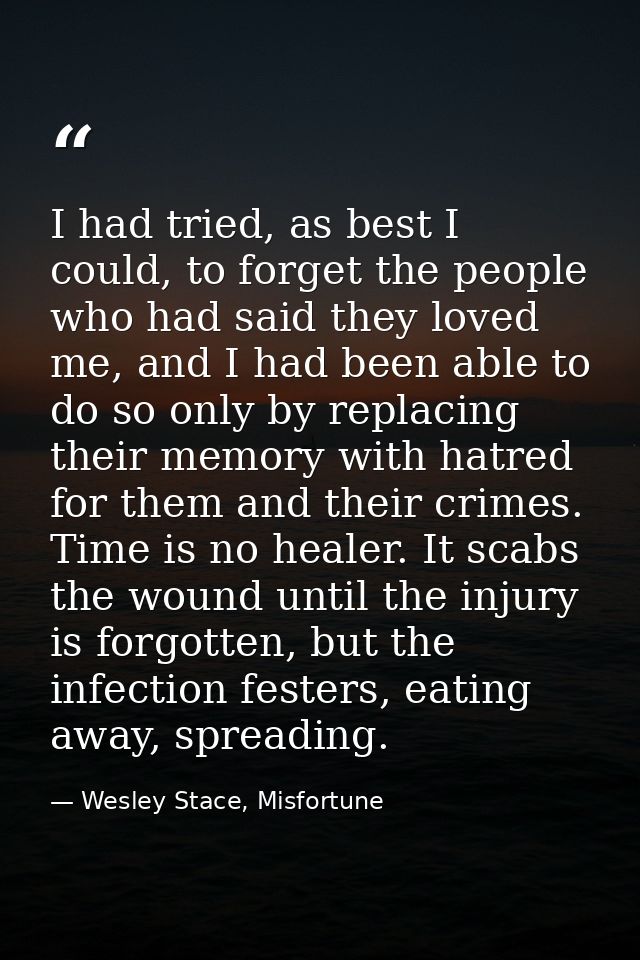 I had tried, as best I could, to forget the people who had said they loved me, and I had been able to do so only by repl — Wesley Stace, Misfortune