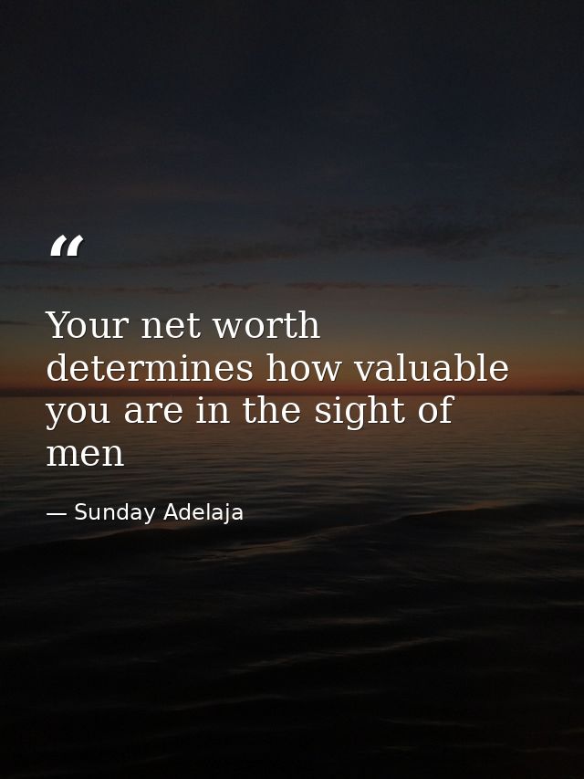 Your net worth determines how valuable you are in the sight of men — Sunday Adelaja