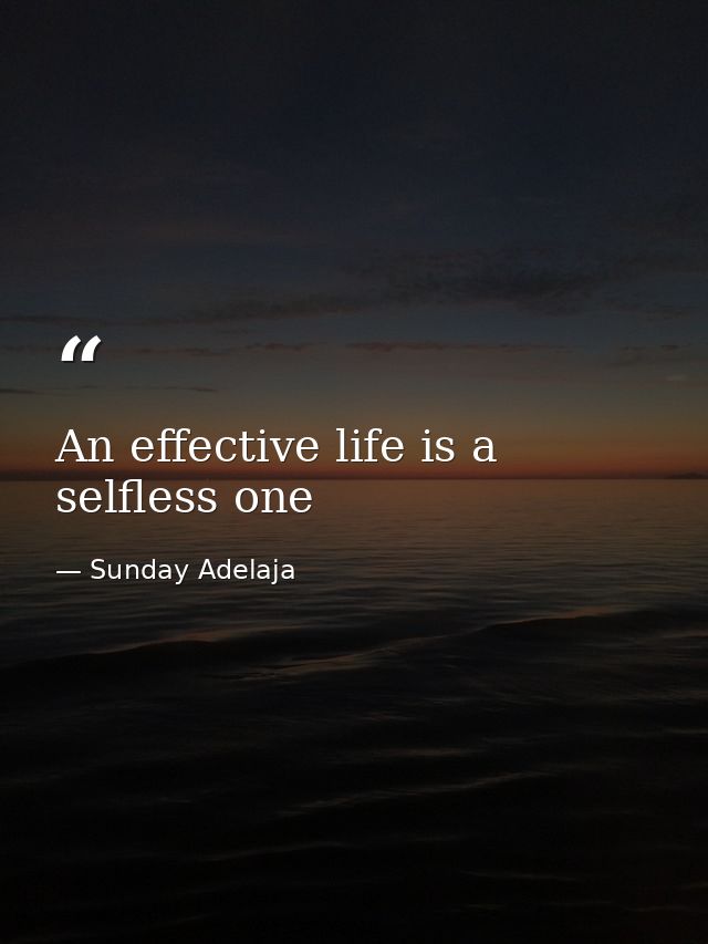 An effective life is a selfless one — Sunday Adelaja