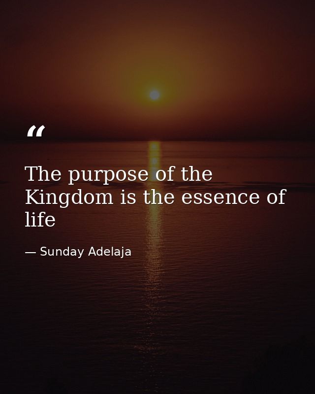 The purpose of the Kingdom is the essence of life — Sunday Adelaja
