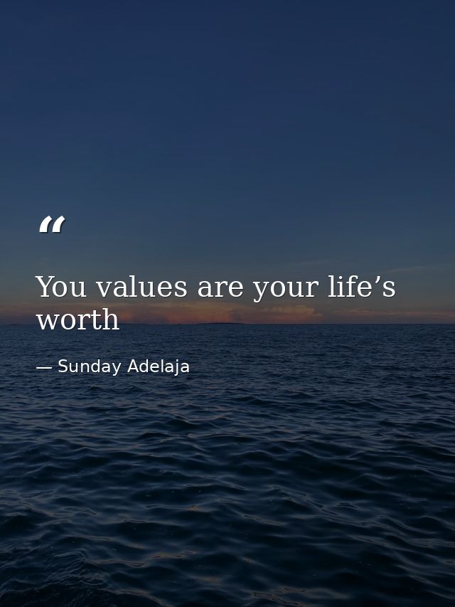 You values are your life’s worth — Sunday Adelaja