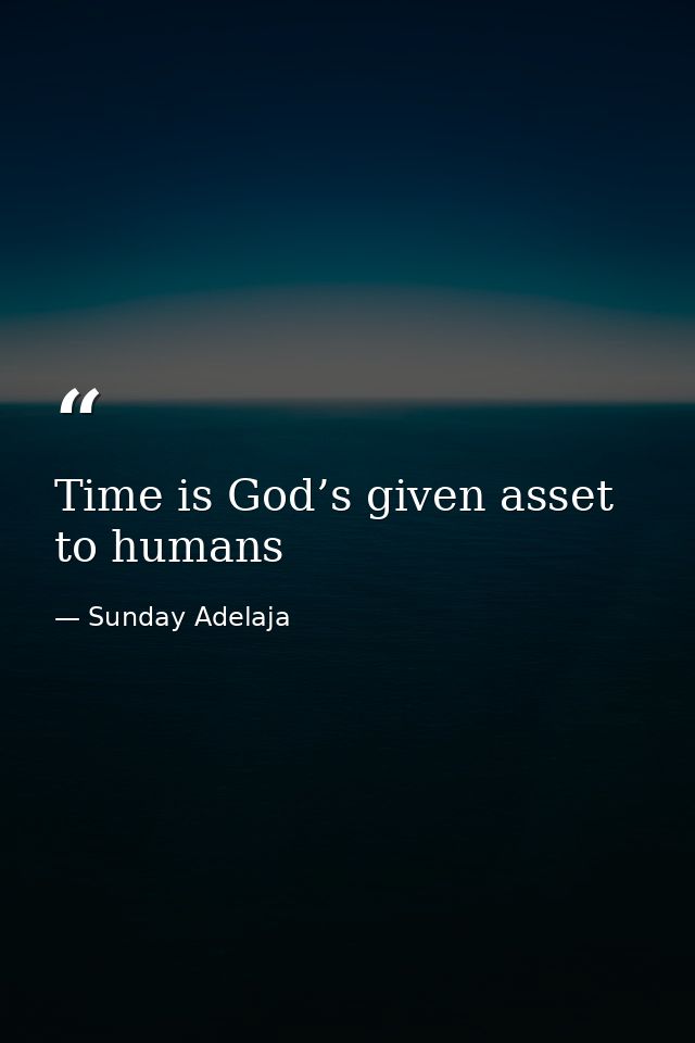 Time is God’s given asset to humans — Sunday Adelaja