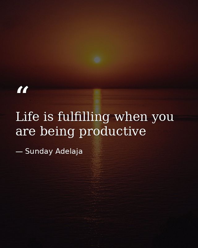 Life is fulfilling when you are being productive — Sunday Adelaja