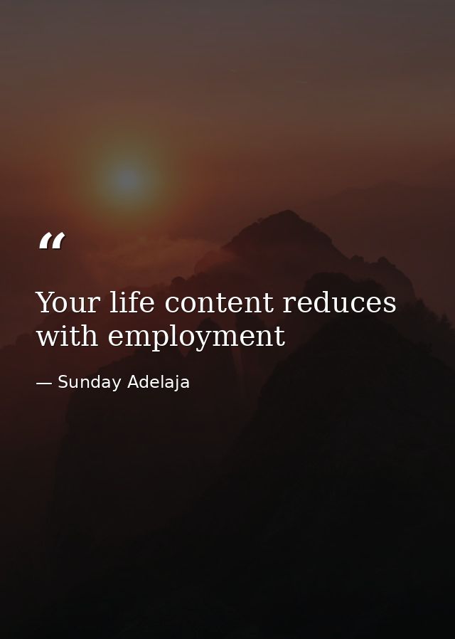Your life content reduces with employment — Sunday Adelaja
