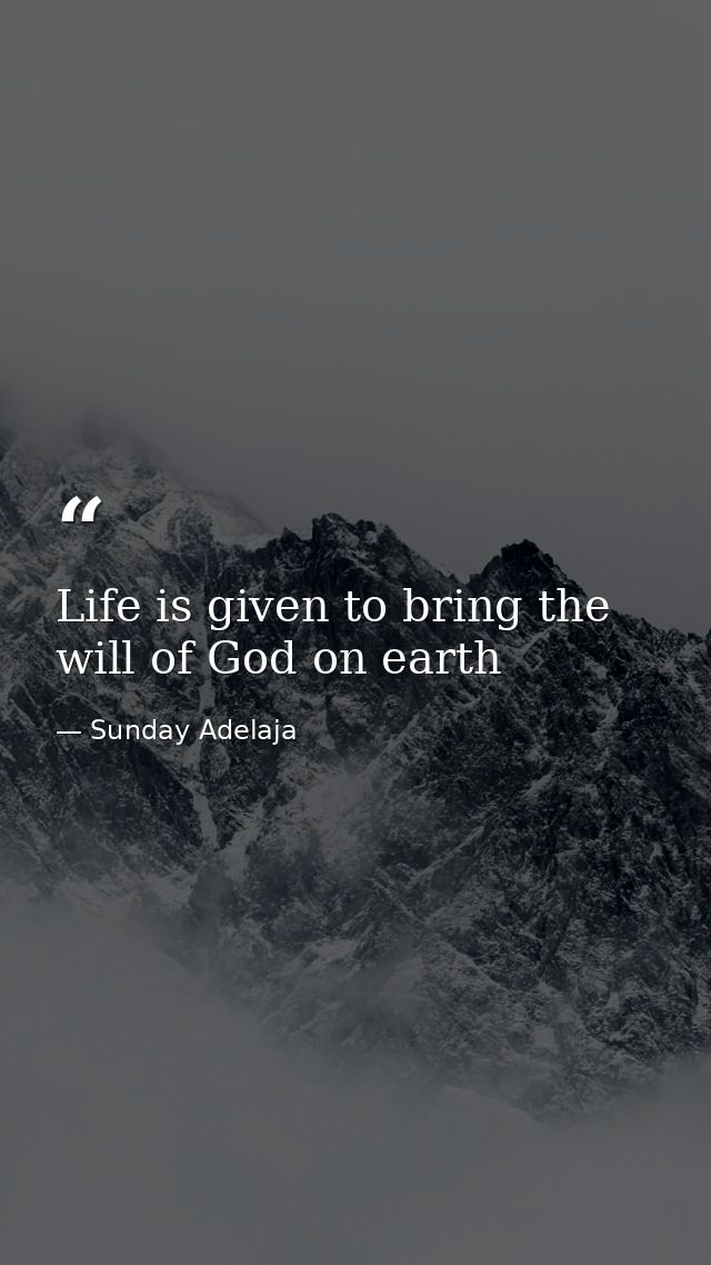 Life is given to bring the will of God on earth — Sunday Adelaja
