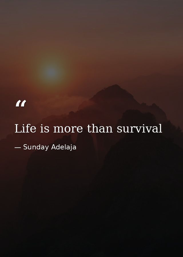 Life is more than survival — Sunday Adelaja