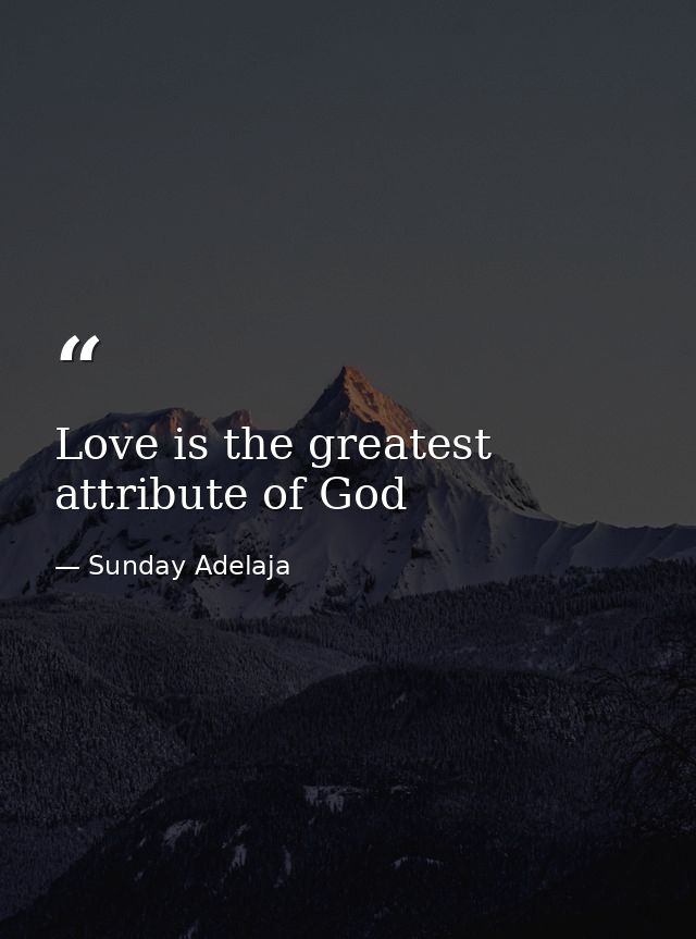 Love is the greatest attribute of God — Sunday Adelaja
