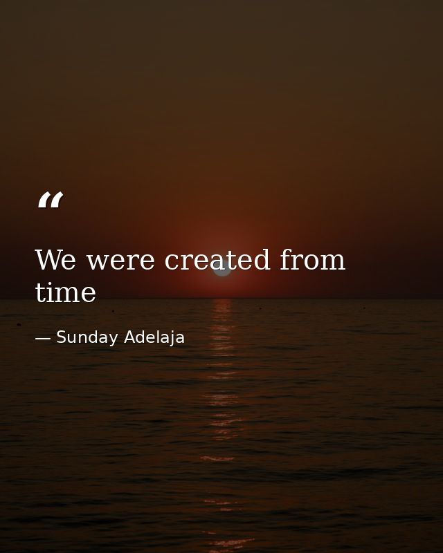 We were created from time — Sunday Adelaja