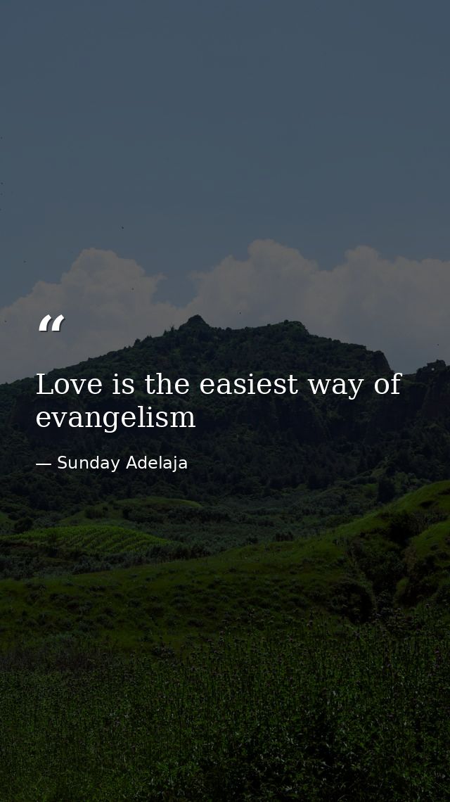 Love is the easiest way of evangelism — Sunday Adelaja