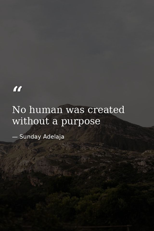 No human was created without a purpose — Sunday Adelaja