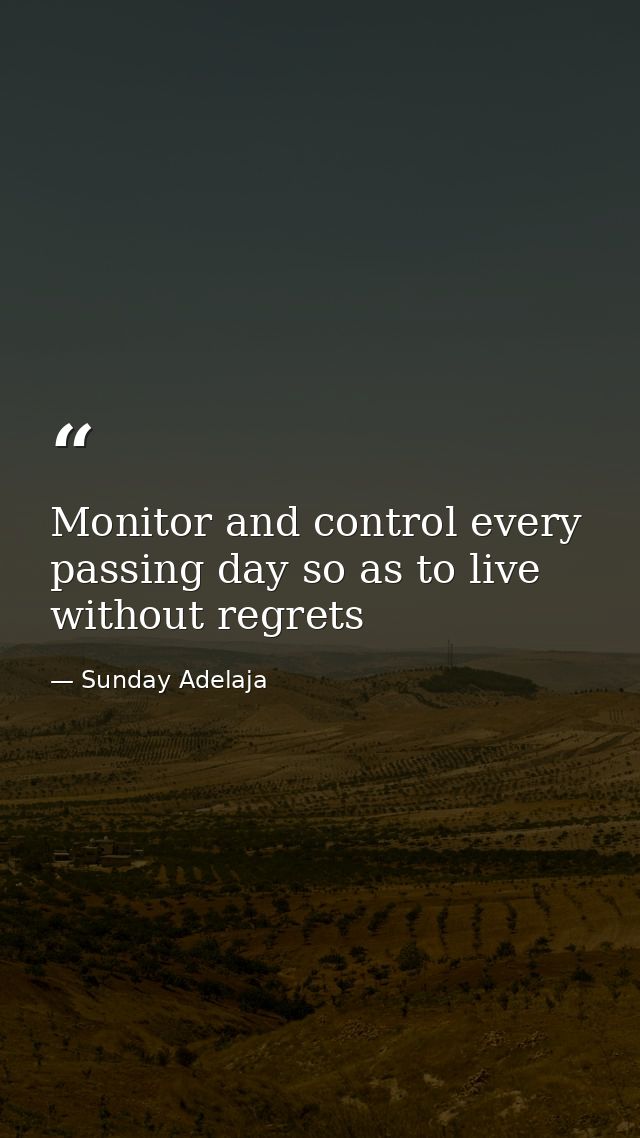 Monitor and control every passing day so as to live without regrets — Sunday Adelaja