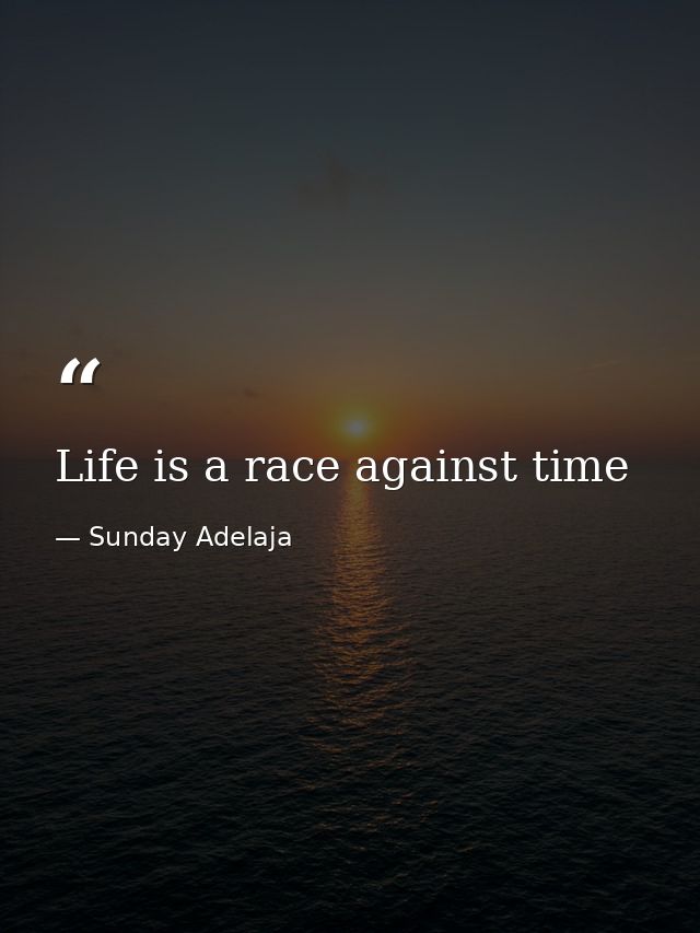 Life is a race against time — Sunday Adelaja
