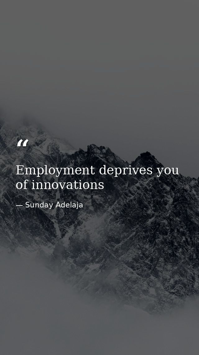 Employment deprives you of innovations — Sunday Adelaja