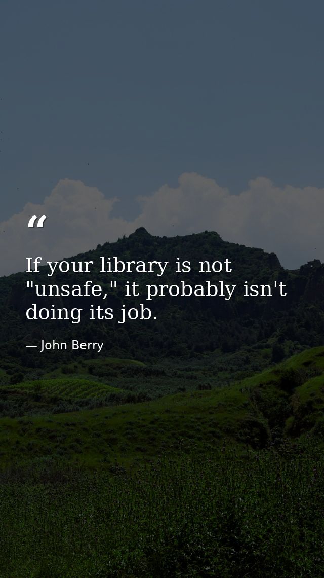If your library is not "unsafe," it probably isn't doing its job. — John Berry